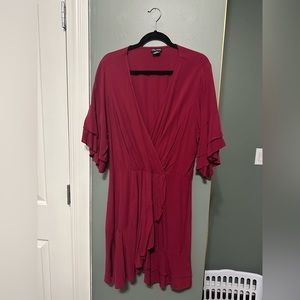 Maroon Dress - L: size 20